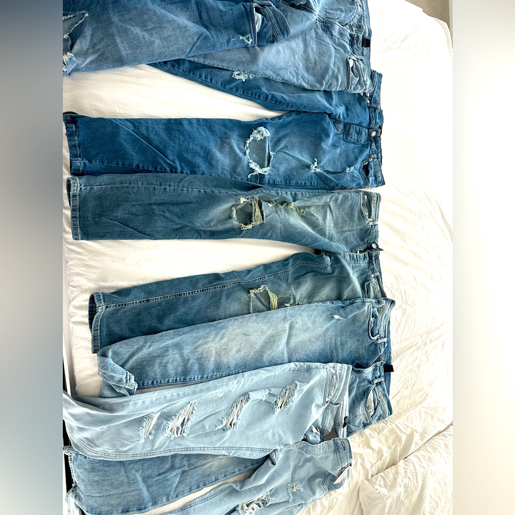 10 Pairs Of Blue Denim Skinny Jean Bundle